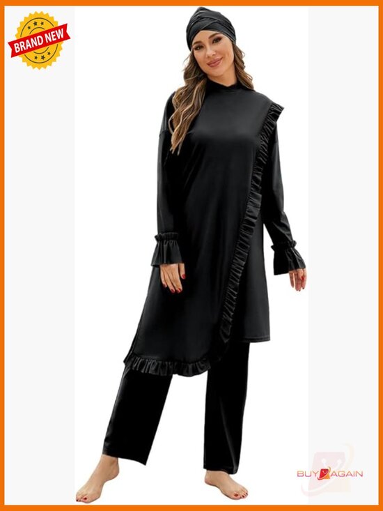 Other - Muslim Burkini Full Cover Swimsuit 3pc Set Long Sleeve Rash Guard for Women